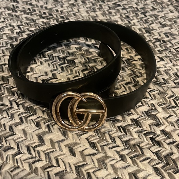 NOT designer 3 belts, black, tan, and camel - Picture 2 of 4